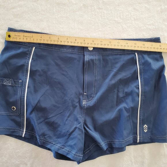 Free Country Swimsuit Shorts Swim Board Shorts Swimsuit Bottom EUC XL - Picture 9 of 11